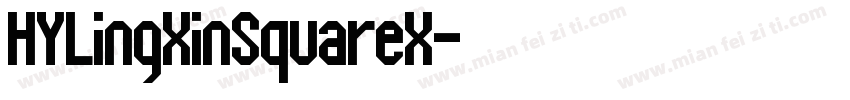 HYLingXinSquareX字体转换