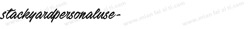 stackyardpersonaluse字体转换