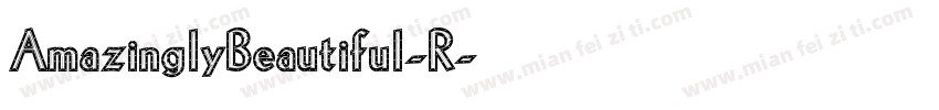 AmazinglyBeautiful-R字体转换