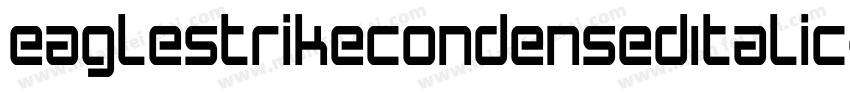 EagleStrikeCondensedItalic-Y4K2字体转换
