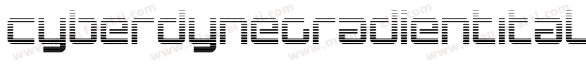 CyberdyneGradientItalic-1WL2字体转换