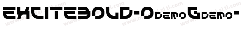 ExciteBold-O2G8字体转换