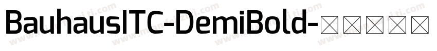 BauhausITC-DemiBold字体转换