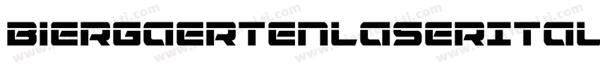 BiergaertenLaserItalic-znn3字体转换