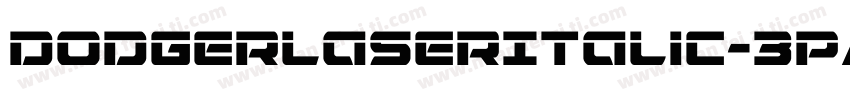 DodgerLaserItalic-3pA3字体转换