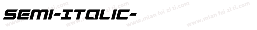 Semi-Italic字体转换