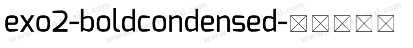 exo2-boldcondensed字体转换