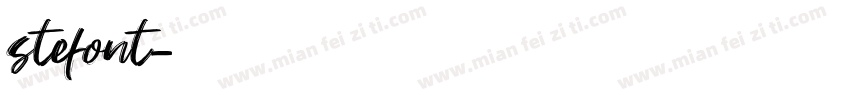 stefont字体转换