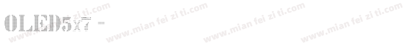 OLED5x7字体转换