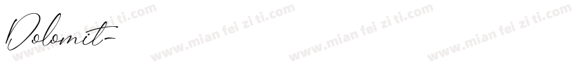 Dolomit字体转换