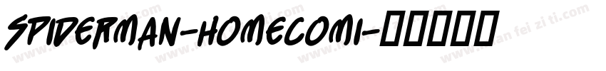 Spiderman-Homecomi字体转换
