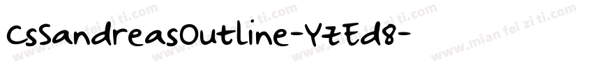 CsSandreasOutline-YzEd8字体转换