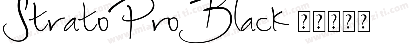 StratoProBlack字体转换