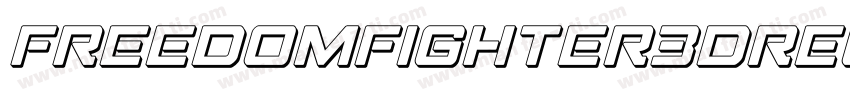FreedomFighter3DRegular-5ML8字体转换