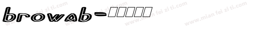 browab字体转换