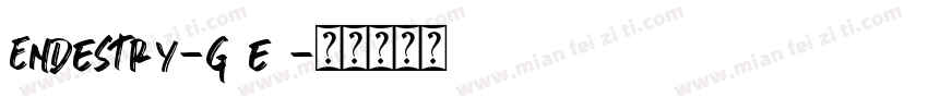 Endestry-g8e6字体转换