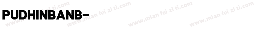 PUDHINBANB字体转换