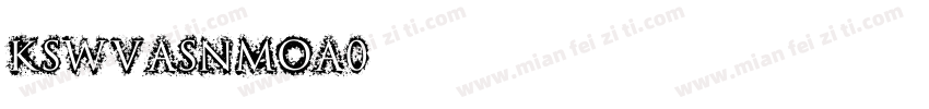 KSWVASNMOA0字体转换