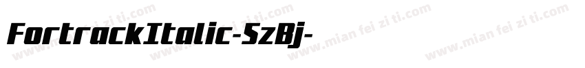 FortrackItalic-5zBj字体转换