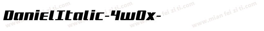 DanielItalic-4w0x字体转换