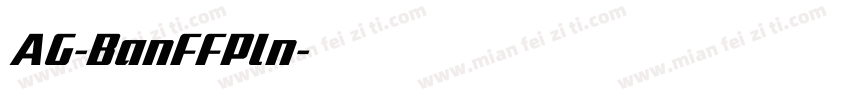 AG-BanffPln字体转换