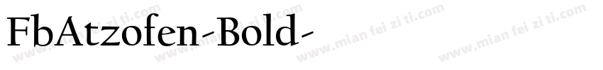 FbAtzofen-Bold字体转换