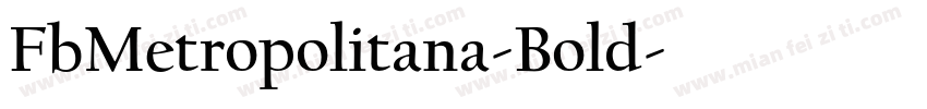 FbMetropolitana-Bold字体转换