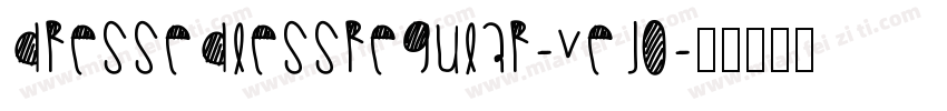 DressedlessRegular-vejO字体转换