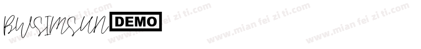 BWSIMSUN字体转换