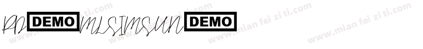 PD4MLSIMSUN字体转换