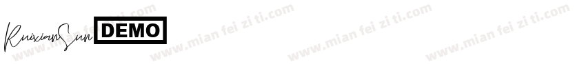 RuixianSun字体转换