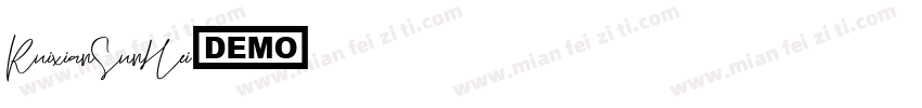 RuixianSunHei字体转换