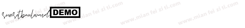 sunsetboulevard字体转换