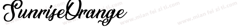 SunriseOrange字体转换