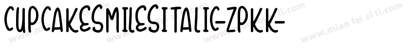 CupcakeSmilesItalic-ZPKK字体转换