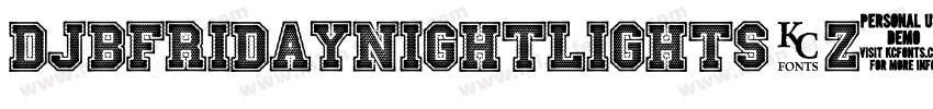 DjbFridayNightLights-Z8jB字体转换