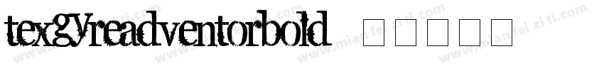 texgyreadventorbold-字体转换