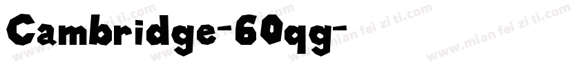 Cambridge-60qg字体转换