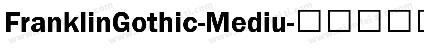 FranklinGothic-Mediu字体转换