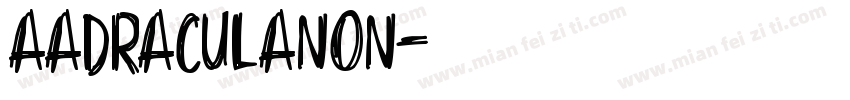 aadraculanon字体转换