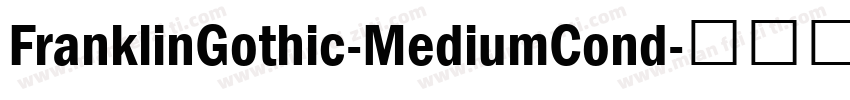 FranklinGothic-MediumCond字体转换