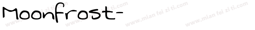 Moonfrost字体转换