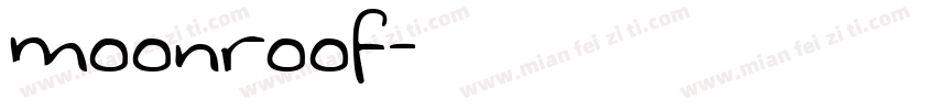 moonroof字体转换
