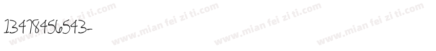 13478456543字体转换