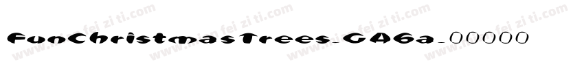 FunChristmasTrees-GA6a字体转换