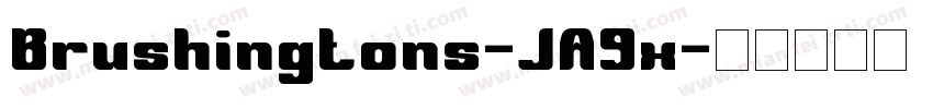 Brushingtons-JA9x字体转换