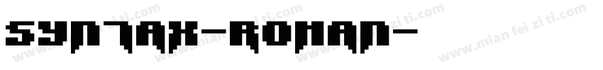 Syntax-Roman字体转换