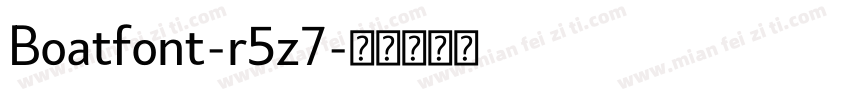 Boatfont-r5z7字体转换
