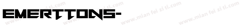 Emerttons字体转换