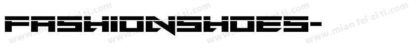 Fashionshoes字体转换